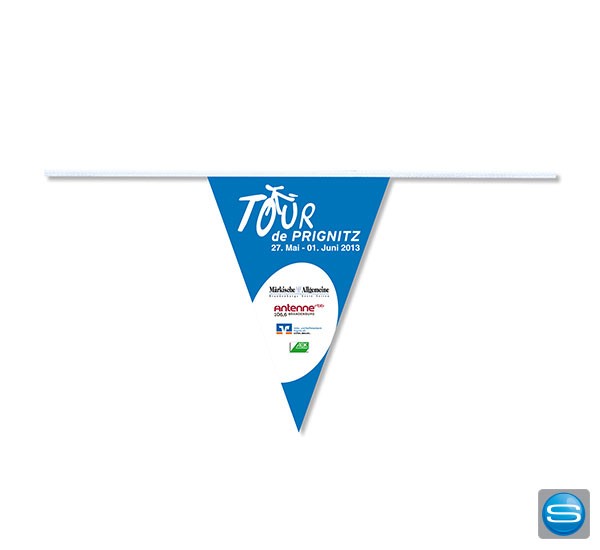 Fahrradwimpel aus Kunststoff mit individuellem Aufdruck