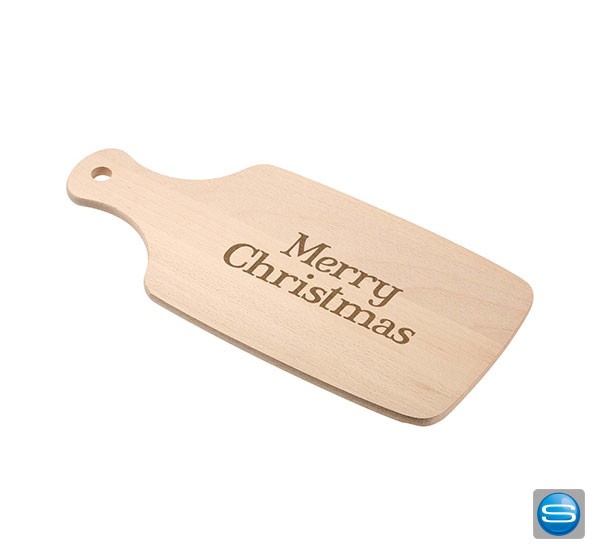 Schneidebrett mit Griff als Werbeartikel