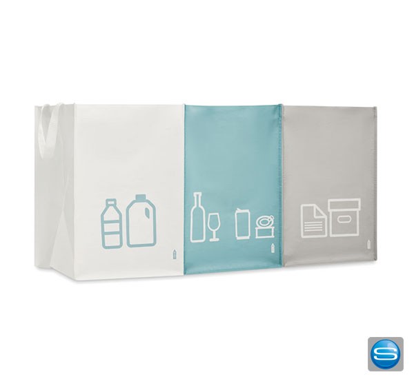 Abfalltrenner 3in1 individuell mit Logo bedrucken